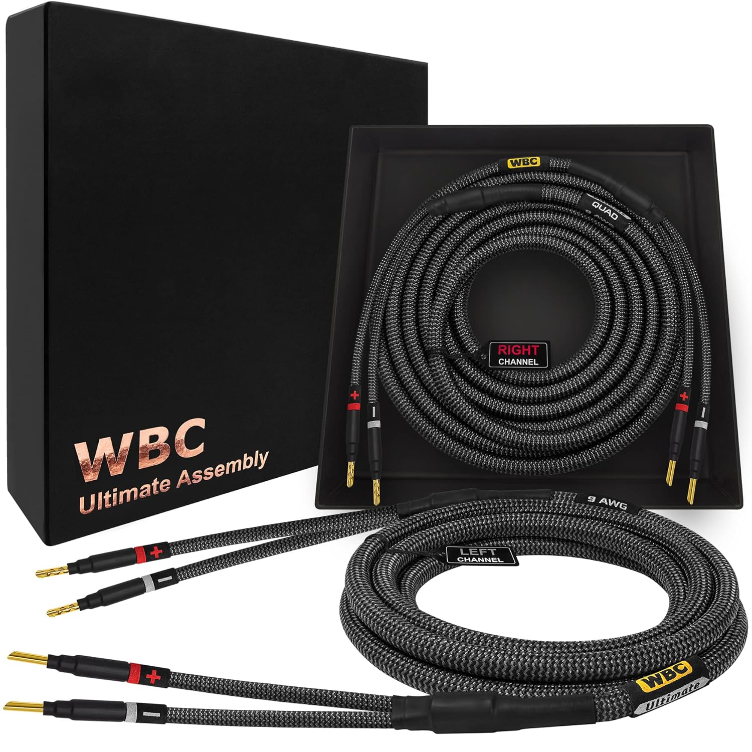 WORLDS BEST CABLES 6 Foot ULTIMATE 9 AWG UltraPure OFC