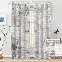 Vista 56 de Cenefas de cocina modernas con patrón de cobre marrón dorado para ventanas, cenefas opacas abstractas de marcas de arañazos y cortinas opacas