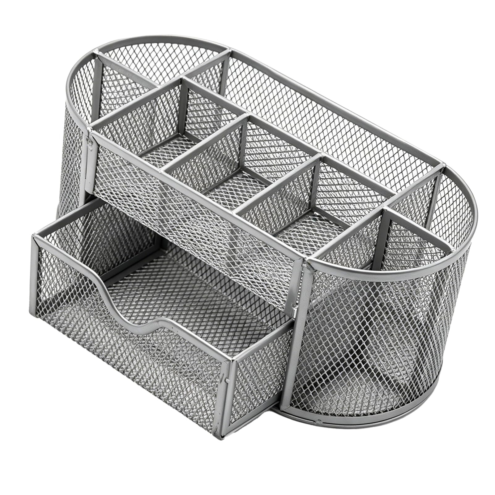 Cocoarm Organizer da Scrivania in Metallo 9 Scomparti, Cassetto