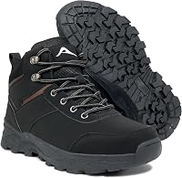 Harence Men's Waterproof Hiking Boots: Lightweight, Slip-Resistant Rubber Sole, Ankle Support for Trekking & Walking
