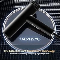 Vista 6 de Hair Dryer, Professional Brushless Motor Ionic Hair Blow Dryer with Diffuser, Magnetic Nozzles, 0.83Pound, 2000W, 60dB, 3 Heat Settings & 3 Speed &