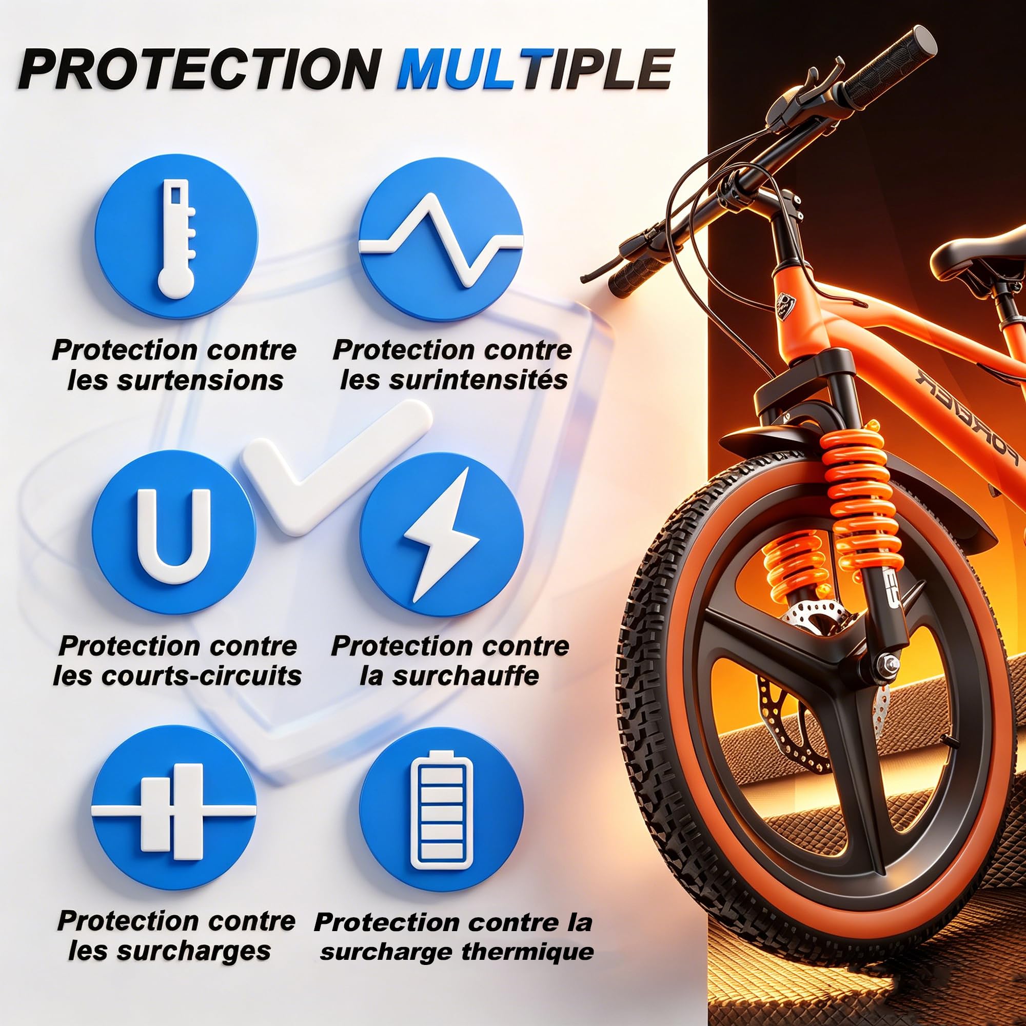 Chargeur 58,8V 4A Compatible Batterie Lithium 52V pour vélo électrique | Compatible trottinettes électriques, équipé d'écran numérique, ventilateur de refroidissement et connecteur GX16-3