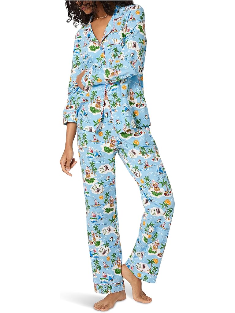 Multi Bedhead PJs Long Sleeve Classic Cotton Knit Pajama Set