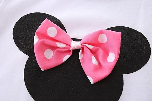 Vista 5 de Mud Kingdom Girls Outfits Cute Cartoon Polka Dots Summer Holiday Clothes Sets