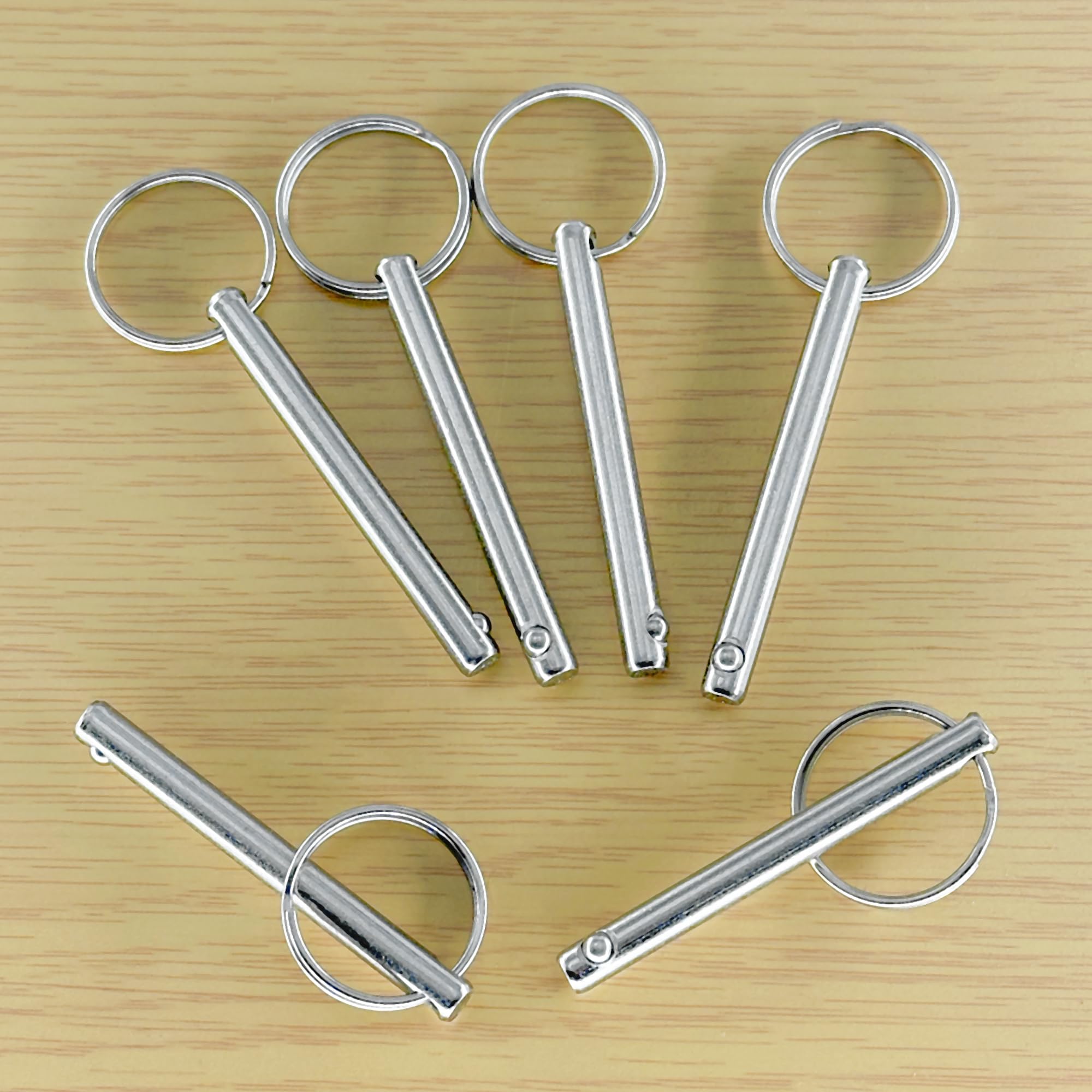6 PCS Quick Release Pins,Spring Pins - Carbon Steel Safety Pins with Anti-Loss Spring Lock Design (M6*60mm) - Image 4