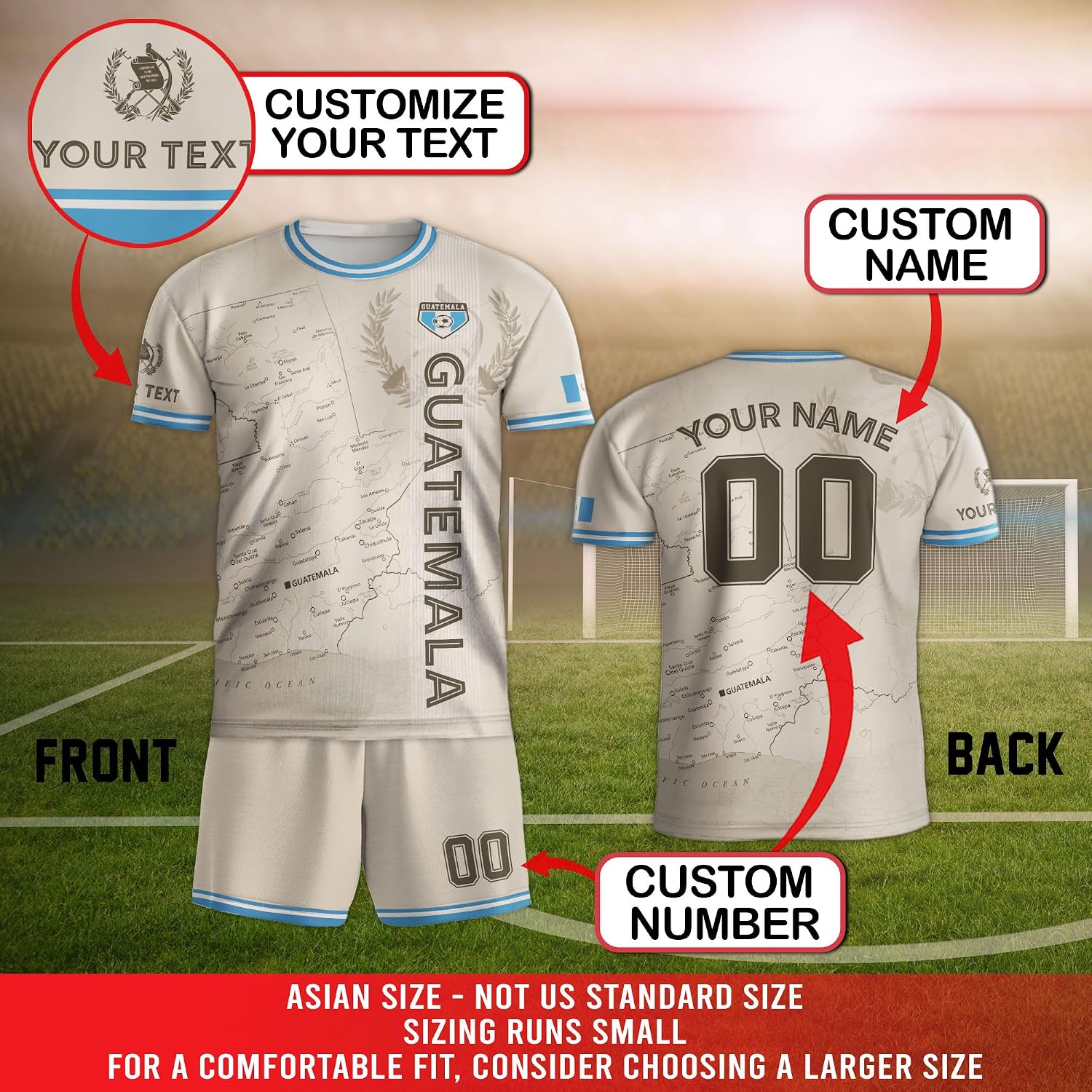 Custom Guatemalans Soccer Jersey, Customized Guatemala Jersey for Men, Personalized Guatemalans Jersey Soccer