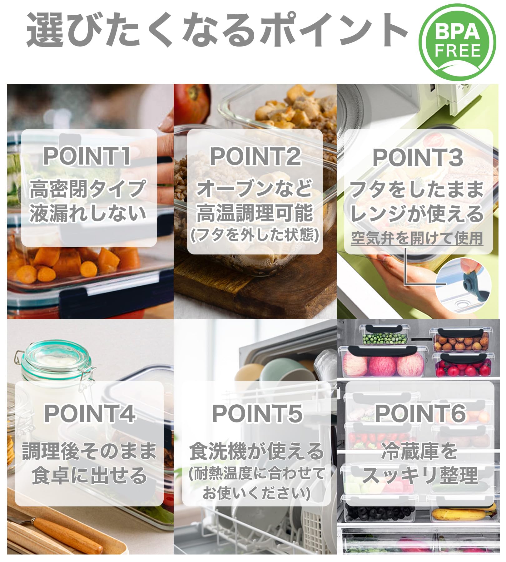 Amazon｜CLEAN HOUSE 耐熱容器 セット 電子レンジ対応 蓋付き ガラス製