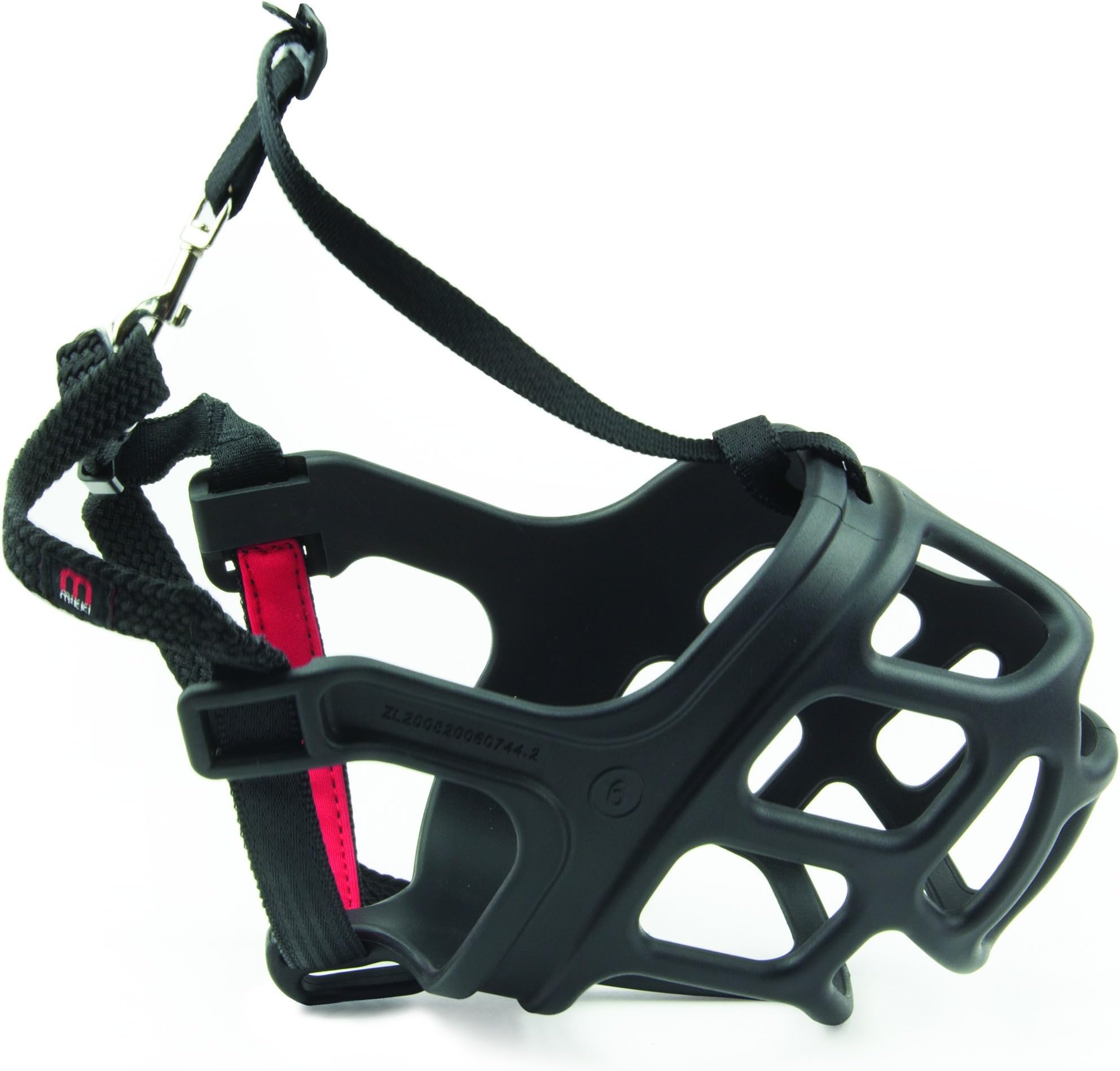 Mikki Mighty Muzzle for Dogs,Black,Size 6,X-Large