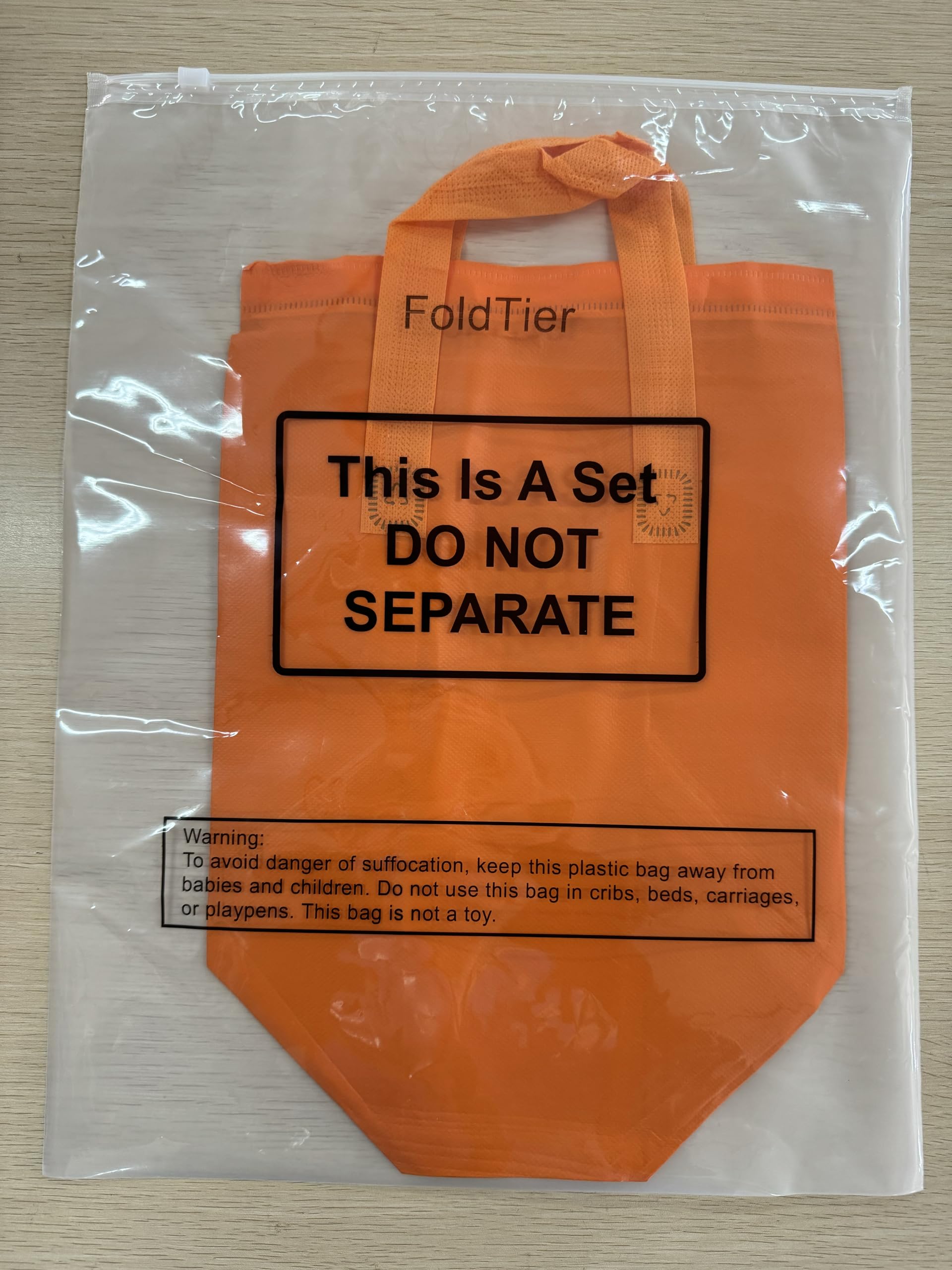 FoldTier 50 Pcs Insulated Takeaway Bags Bulk - Thermal Food Delivery Bags (Orange)
