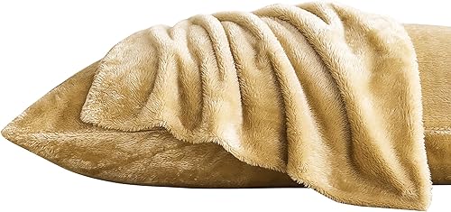 YIYEA Juego de 2 fundas de almohada de piel sintética tamaño Queen, ultra suaves y esponjosas, lujosas y acogedoras fundas de almohada con cierre de