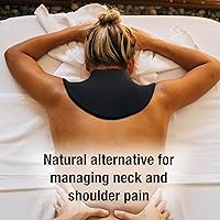 Vista 4 de Eurow Luxe - Envoltura de gel para terapia de frío y calor, ajustable, talla única para cuello, hombros, alivio del dolor de espalda, reutilizable