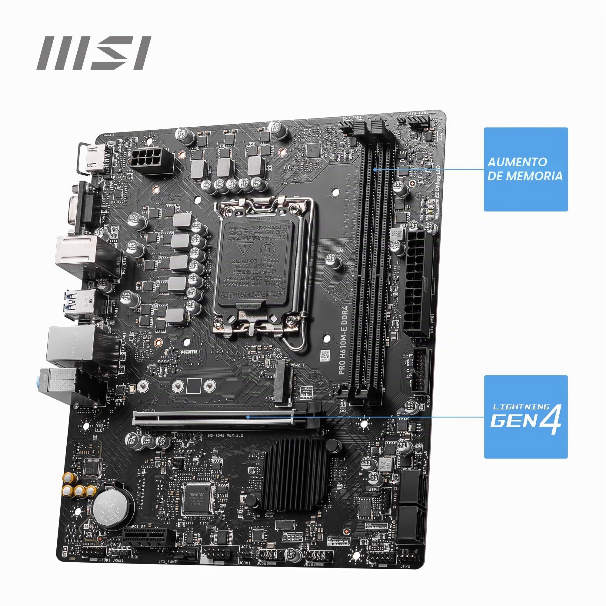 PRO H610M-E DDR4