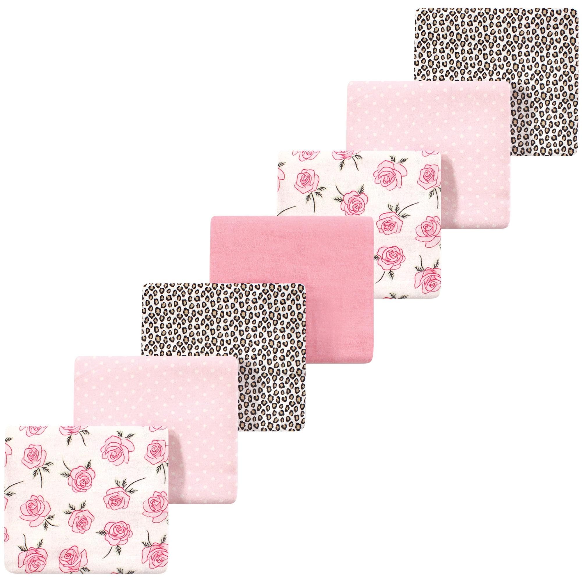 Luvable Friends Little Treasure Flannel Receiving Blankets 7pk