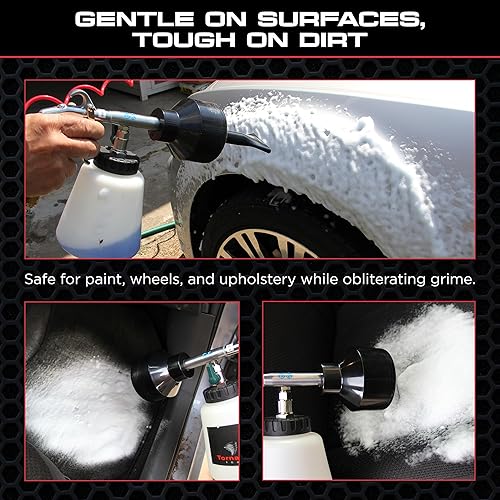 Miniatura 4 de Tornador Z-011 Car Wash Foam Gun | Adjustable Foam Sprayer with 32oz Reservoir | Professional Car Cleaning Tool for Interior & Exterior | Compatible