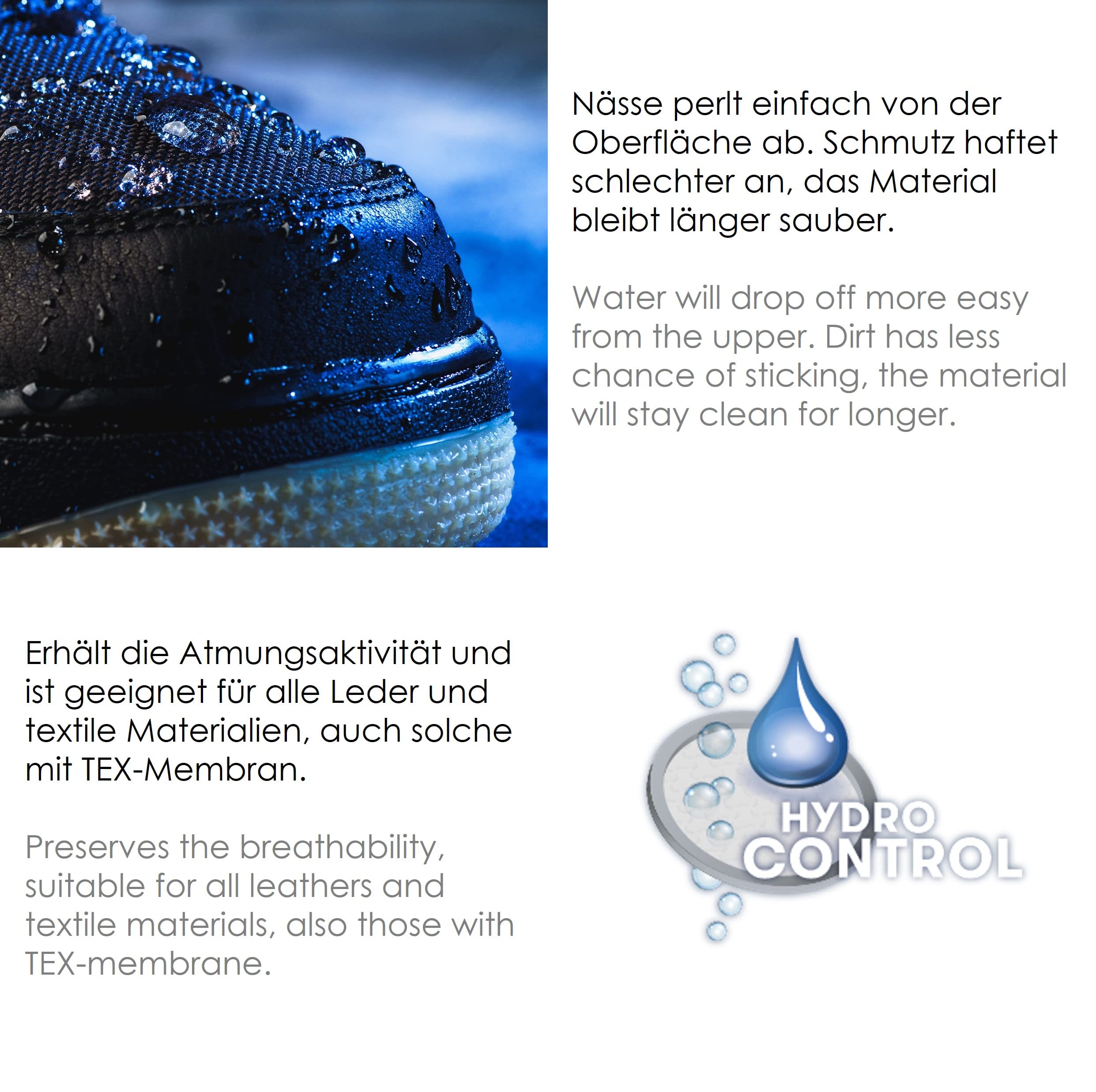 Solitaire Dry Zone Hochleistungs-Imprägnierspray auf Carbon-Basis, 400 ml, langanhaltender HighTech-Schutz für alle Materialien gegen Nässe und Schmutz
