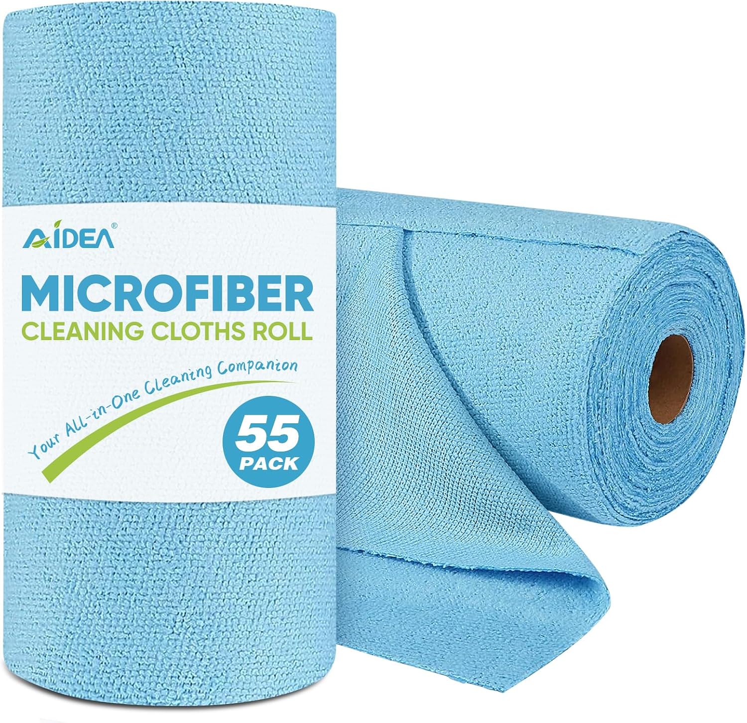 AIDEA Microfiber Cleaning Cloth Roll โ 55 Sheets