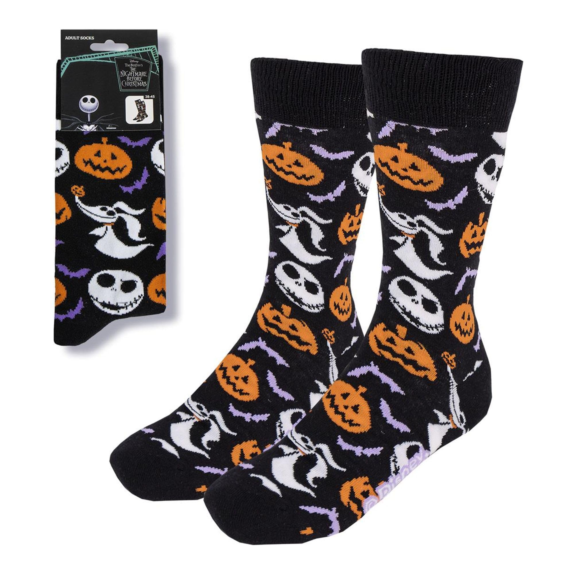 CERDÁ LIFE'S LITTLE MOMENTS Nightmare Before Christmas Unisex Adult Socks, Nightmare Before Christmas Pumpkin, 38-45
