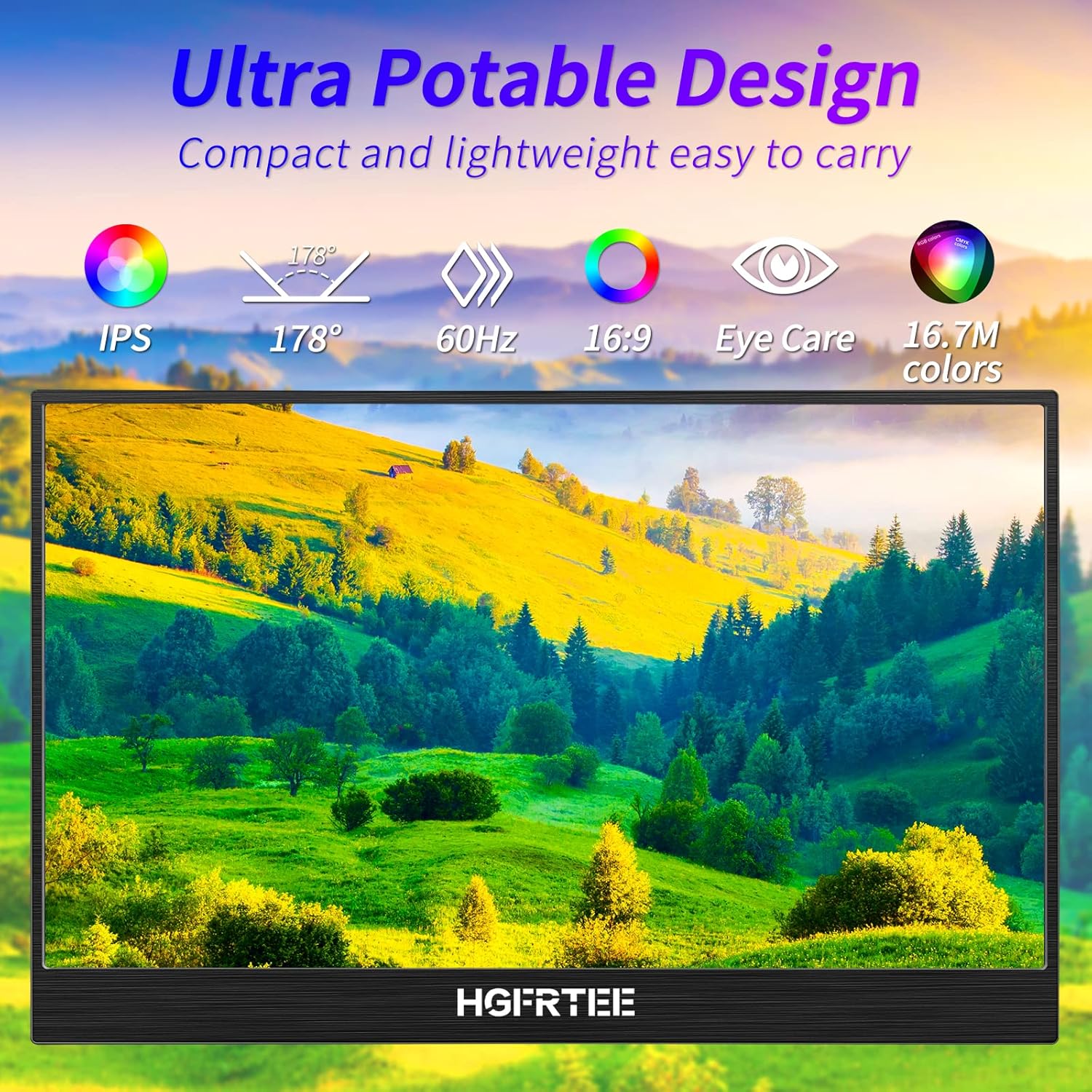 HGFRTEE Monitor Portatile 14 Pollici Schermo Portatile 1080P FHD IPS Portable Monitor, USB Type-C mini monitor con HDMI, Computer Screen Extender per Laptop PC Mac PS5/4 Xbox Tablet Travel… HGFRTEE Monitor Portatile 14 Pollici Schermo Portatile 1080P FHD IPS Portable Monitor, USB Type-C mini monitor con HDMI, Computer Screen Extender per Laptop PC Mac PS5/4 Xbox Tablet Travel…