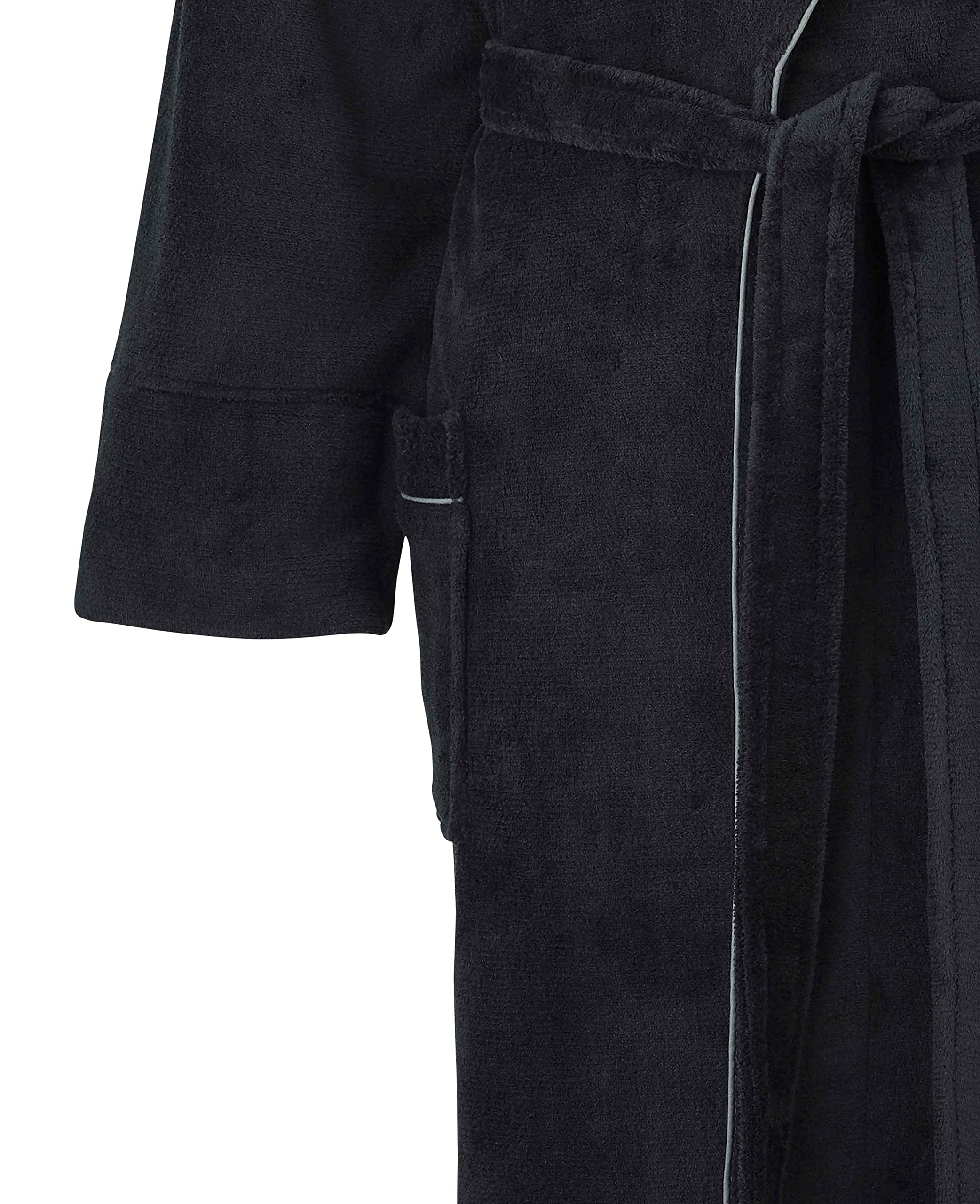 THE SAVILE ROW COMPANY LONDON Men's Lightweight Super Soft Warm Fleece Dressing Gown — view 3