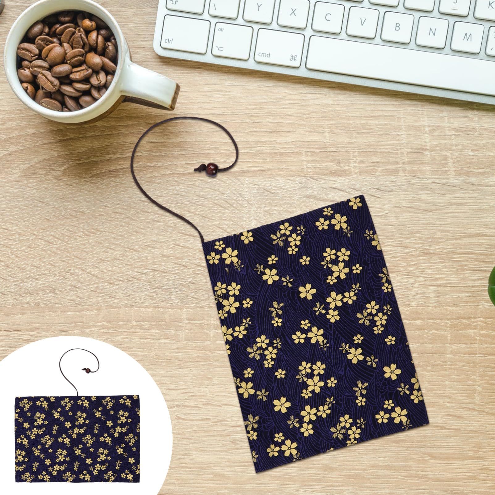 NUOBESTY 3pezzi Cherry Blossoms Pattern Book Sleeve Copertura Protettiva Per Libri Adatta Per Scuola e Uso Quotidiano Design Elegante e Funzionale Per Amanti Della Lettura e Regali Speciali