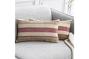 12x18 Pillow Cover: Retro Stripe Lumbar Cushion Cover for a Unique Home Decor