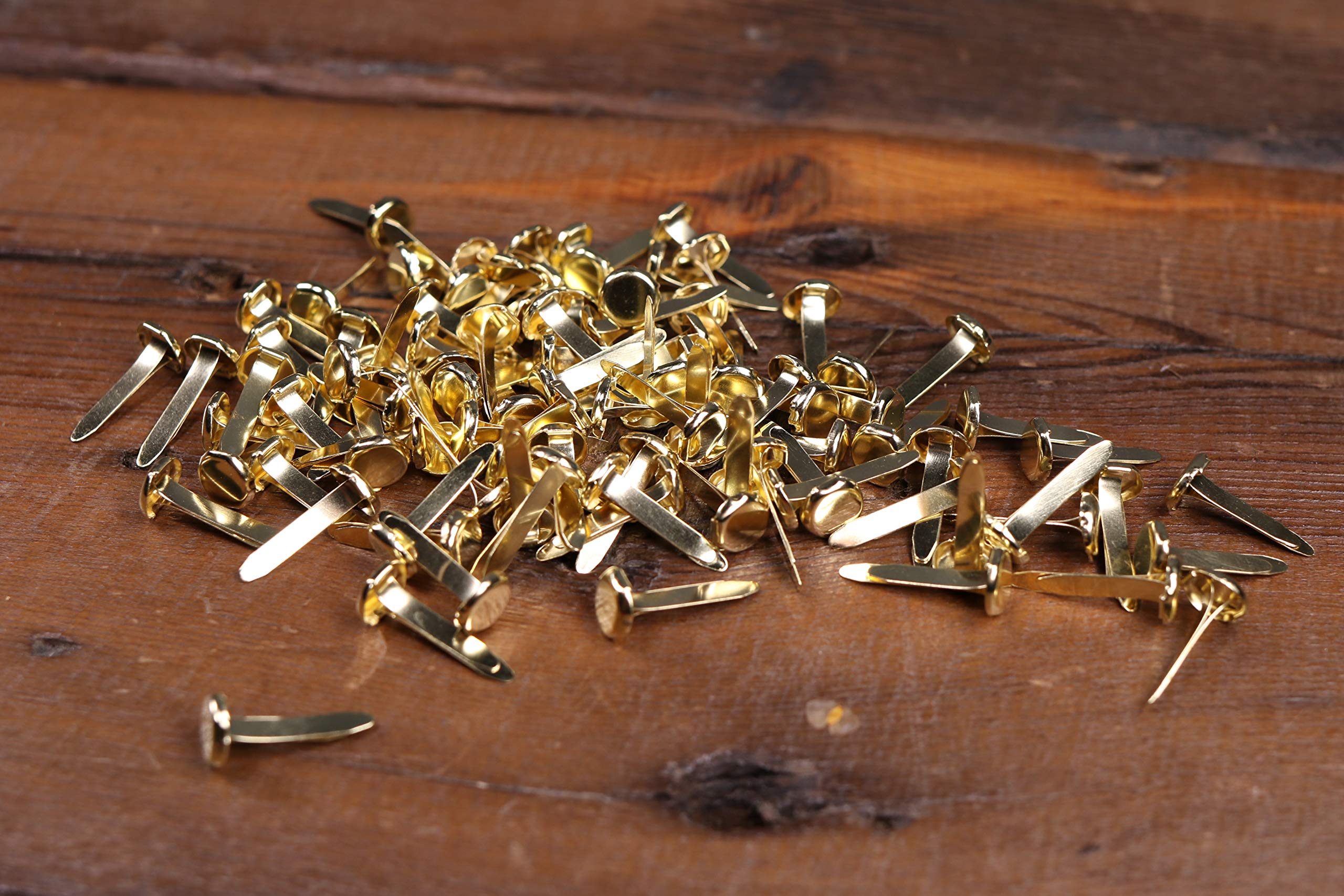 100 Attaches Parisiennes En Cuivre De Haute Qualité - Goupilles De Reliure 19 Mm Pour Bureau Et Loisirs Créatifs