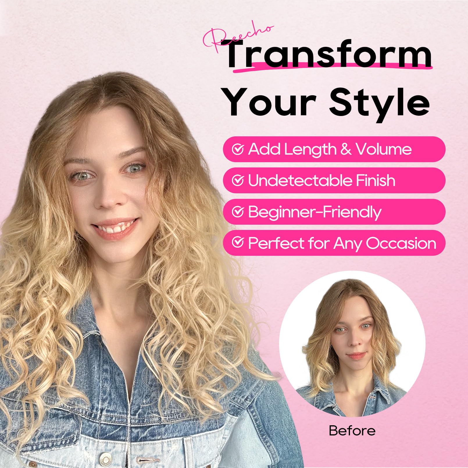 REECHO Curly Hair Extensions - Image 4