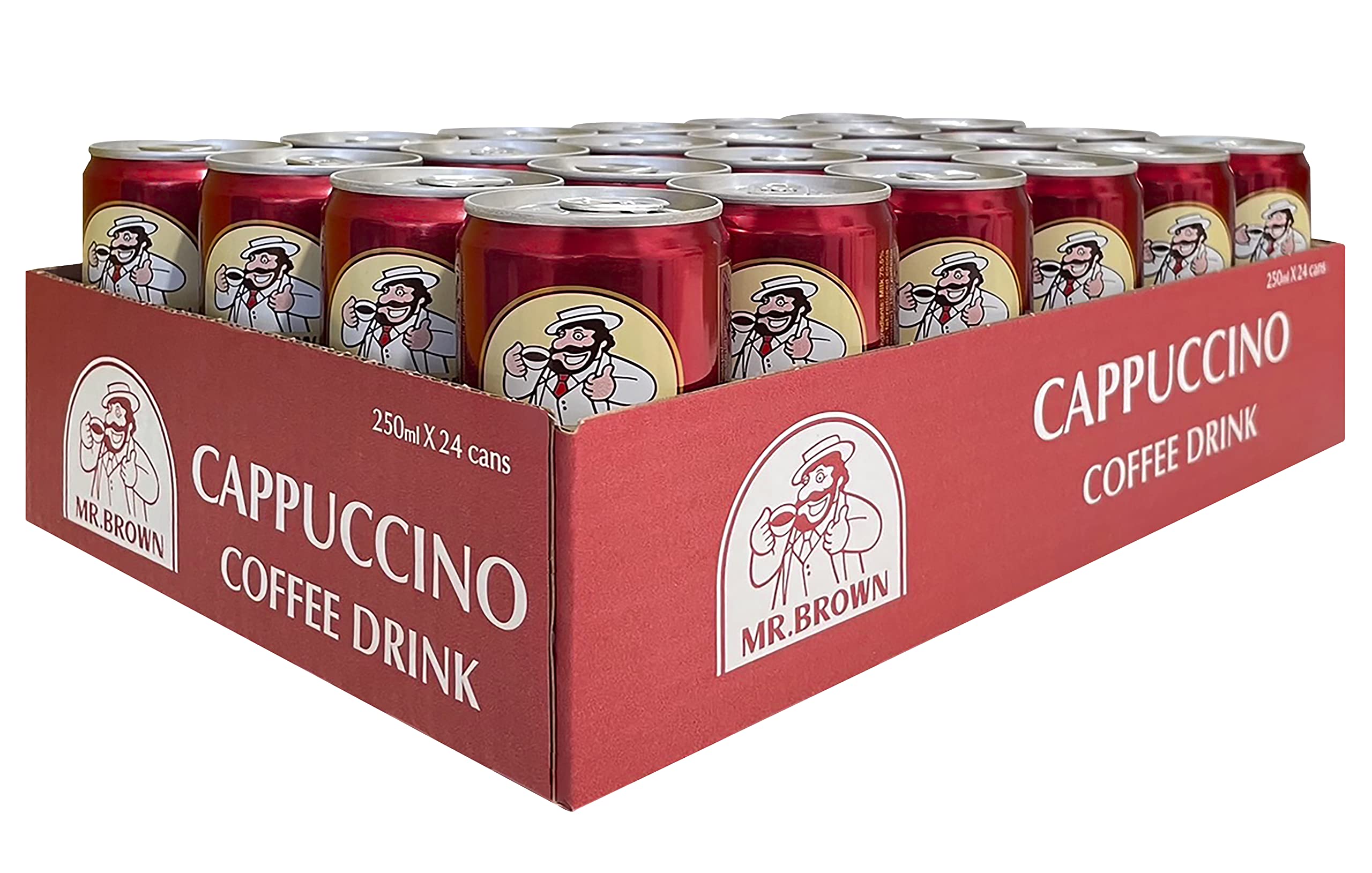 Mr. Brown Cappuccino Coffee Drink, inkl. Pfand, 24er Pack (24 x 250 ml)