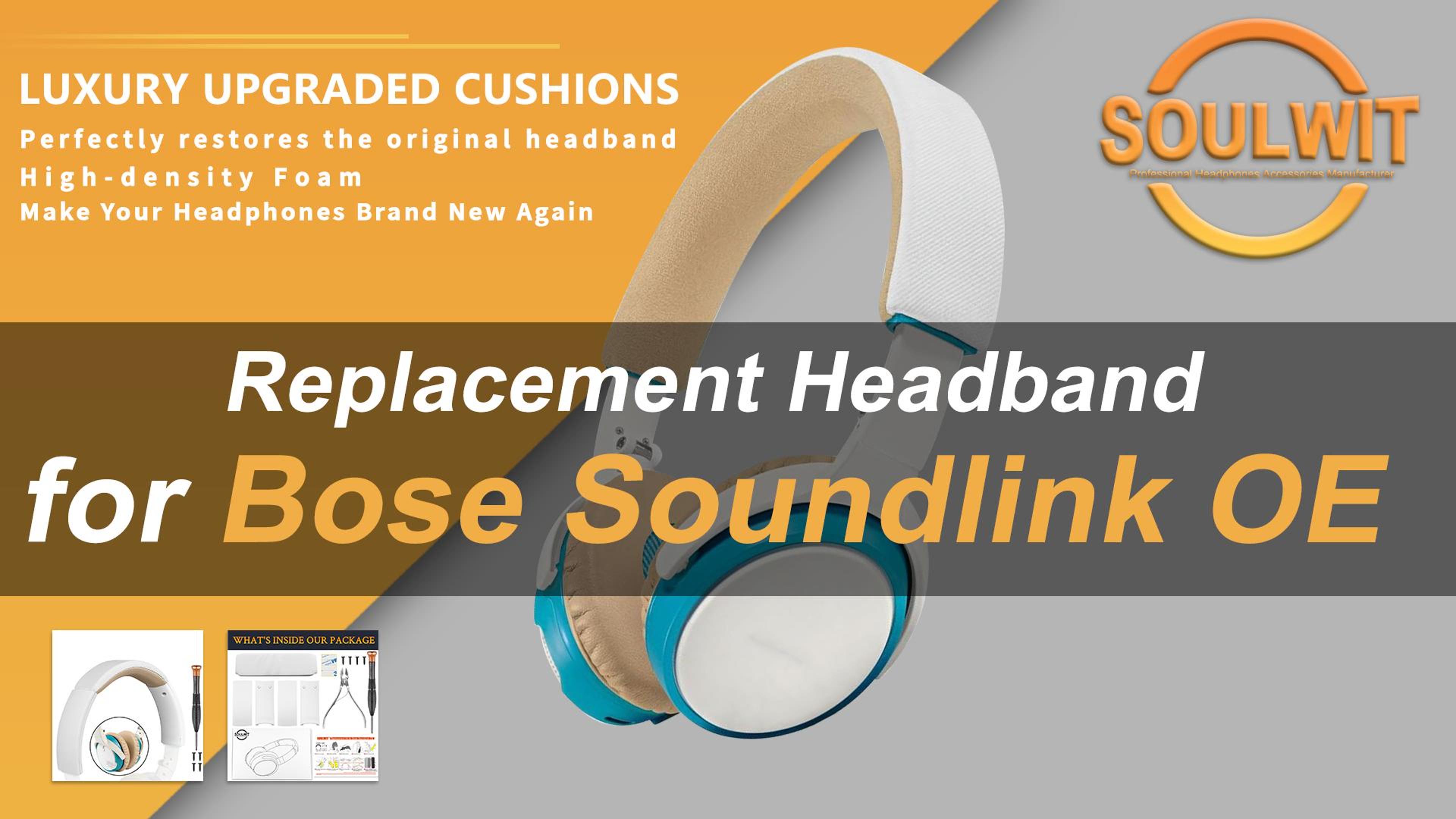 Amazon.com: SOULWIT Replacement Headband Pad Kit for Bose