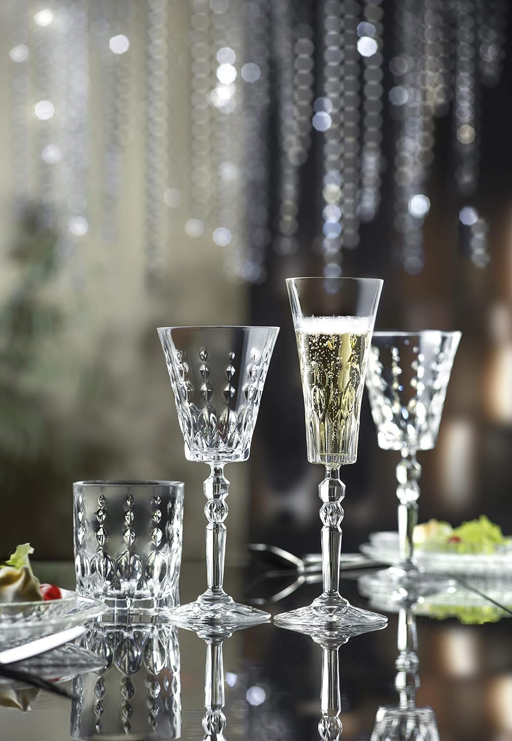 Barski Toasting Flute Glass -Champagne - Flutes - Set of 6 Flute Crystal Glasses - Wedding Toasting Flutes - Designed - 7 oz Made in Europe - Image 4