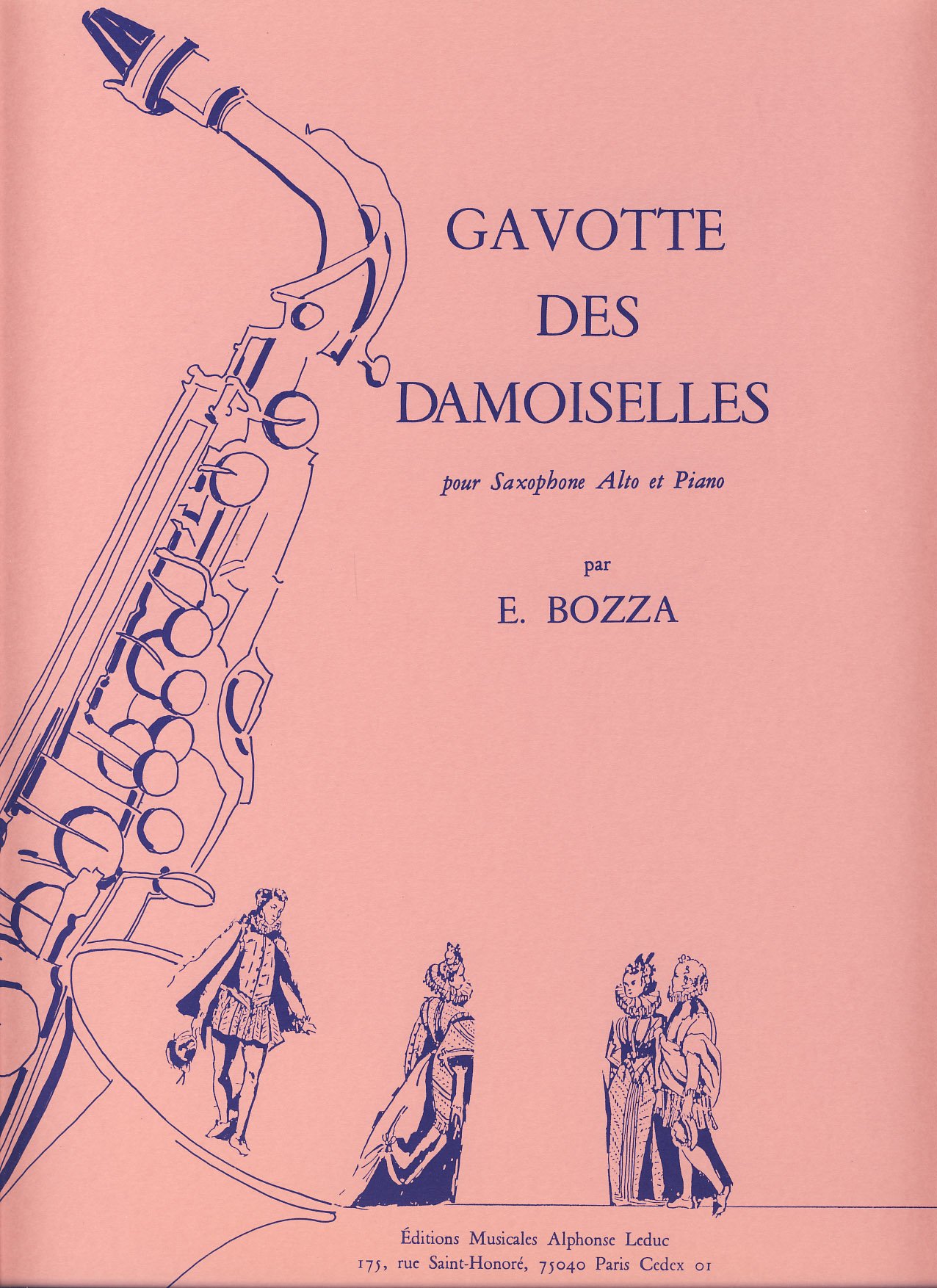 Music Bozza Gavotte des damoiselles (Alto Sax/pno)