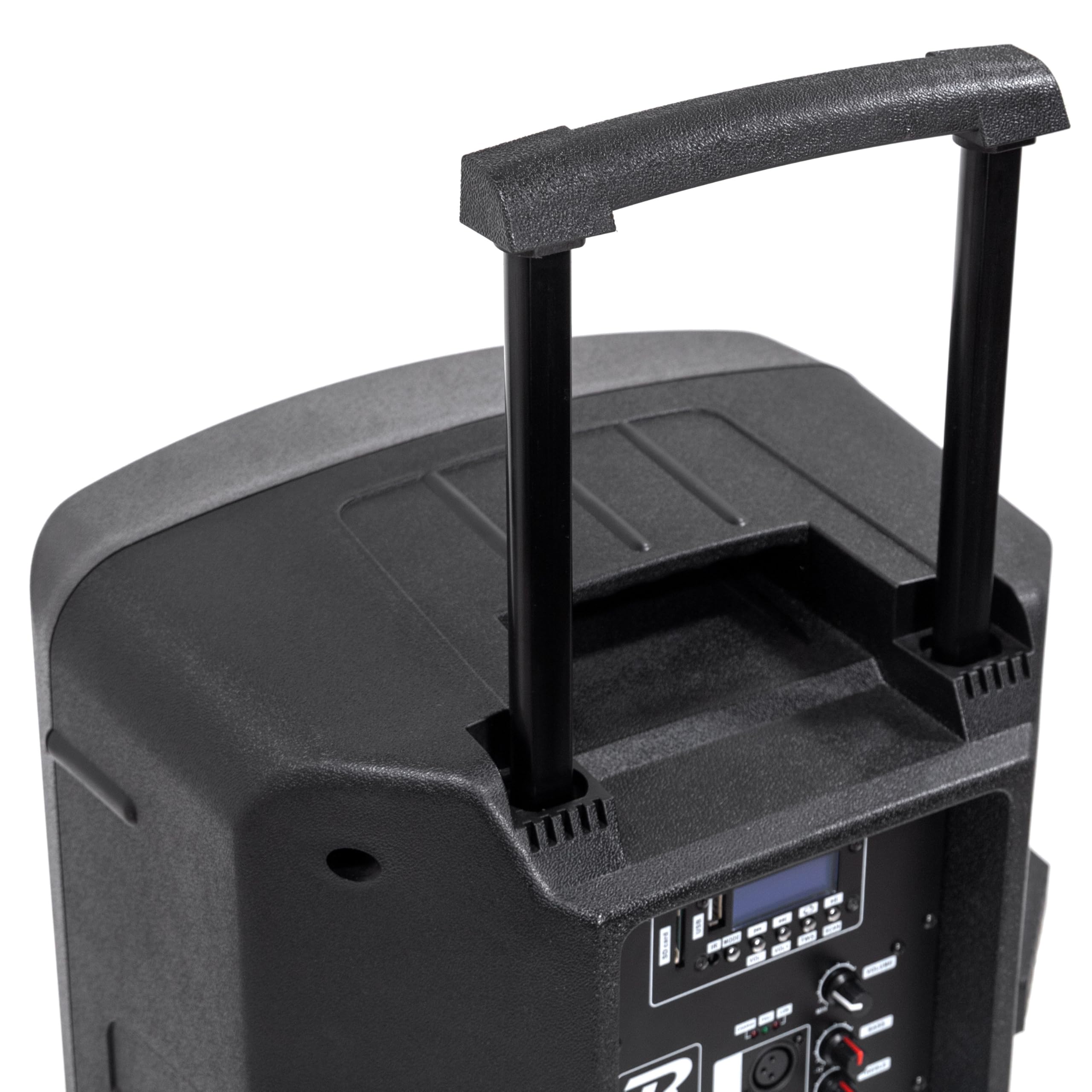 BoomTone DJ TRAVELSOUND12-VHF Système de Sonorisation Portable Noir 600W avec Bluetooth. Lecteur USB, SD et Micro Main et Serre-tête VHF Inclus. Idéal pour DJ, Karaoké, Spectacles de Rue et Fête