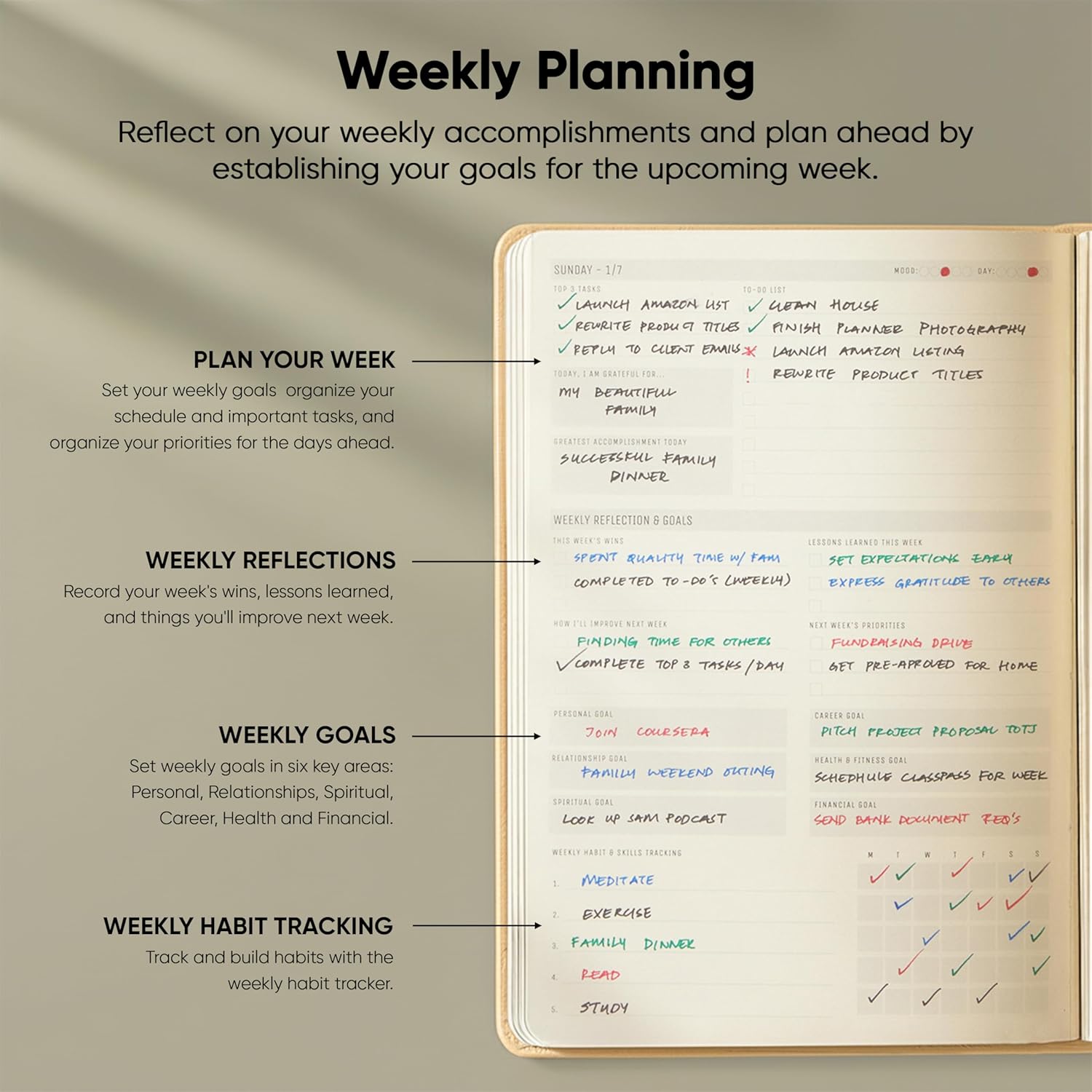 Dated, 2026 Planner, 5.8” x 8.3” - The #1 Productivity Planner to Achieve Your 2026 Goals - Planner 2026-2027 by PRODUCTIVITY STORE (A5, CREAM)
