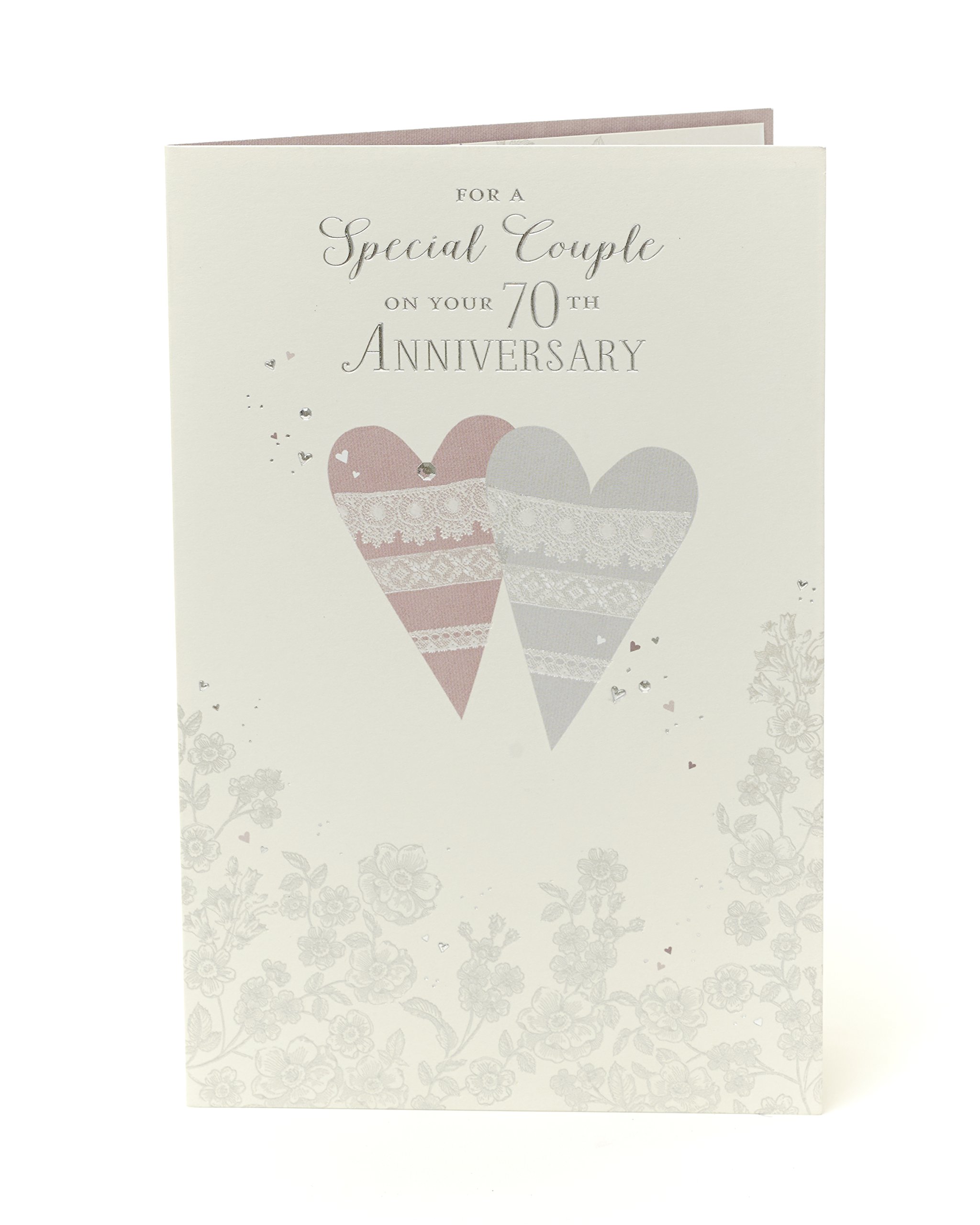 Amazon Com 70th Wedding Anniversary Card Platinum Wedding Anniversary Card Ideal Gift Card For Wedding 70th Anniversary 70th Anniversary Gifts Platinum Anniversary Gifts 70 Years 537085 0 1 Office Products