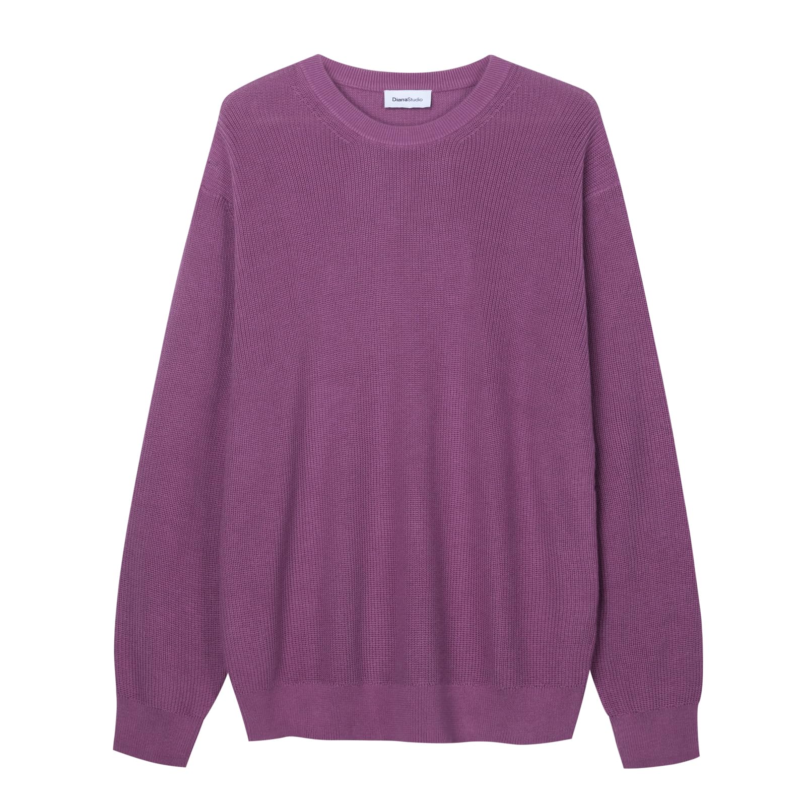 Diana Studio, Girocollo in Maglia - Uomo, 100% Cotone, Maniche Lunghe, Regular Fit