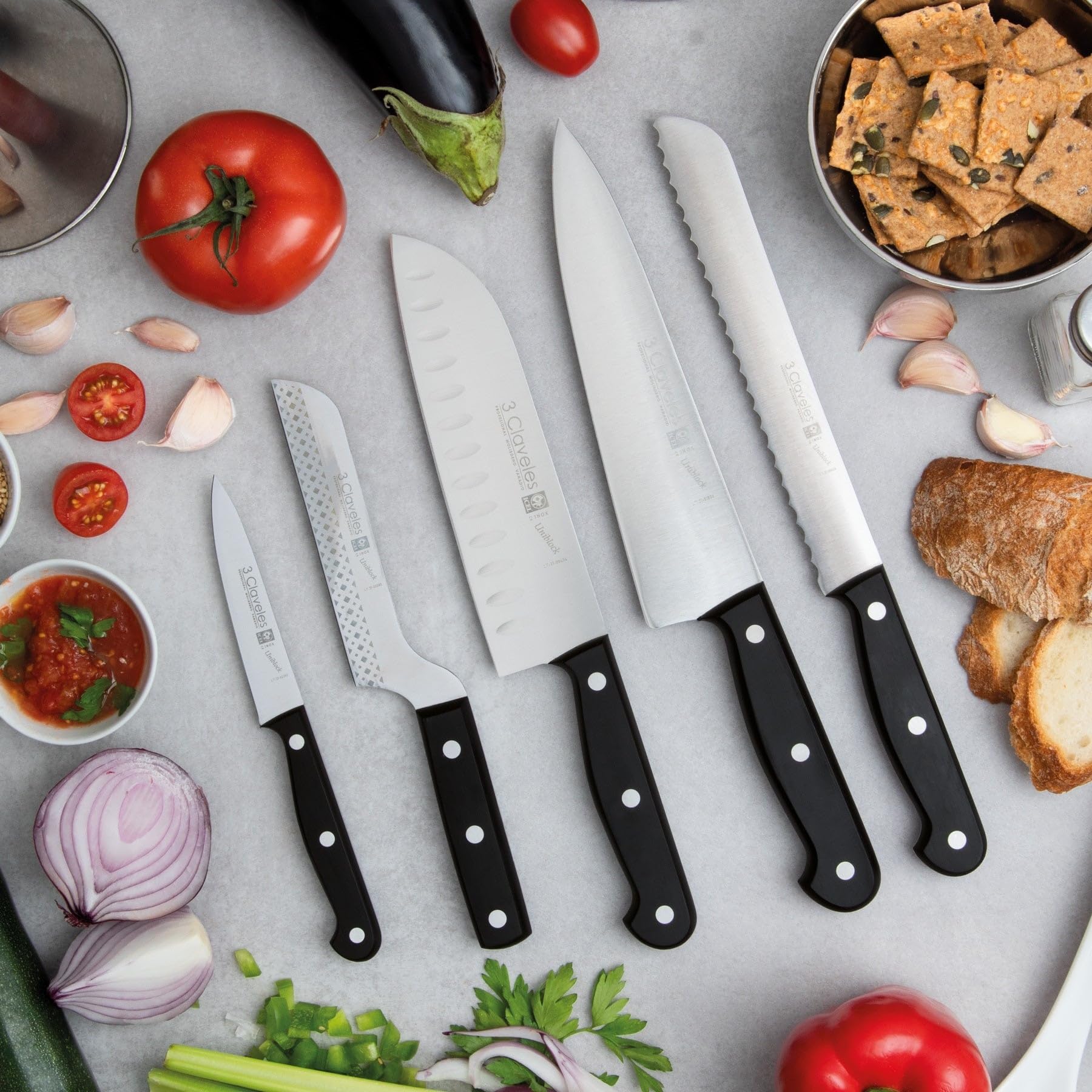 3Claveles Uniblock Gubia 23 cm 9 cali inox