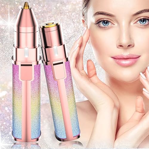 Depiladora de cejas recargable para depilación facial de mujer, depiladora táctil impecable para mujer, recortadora 2 en 1 para mujer, depiladora de