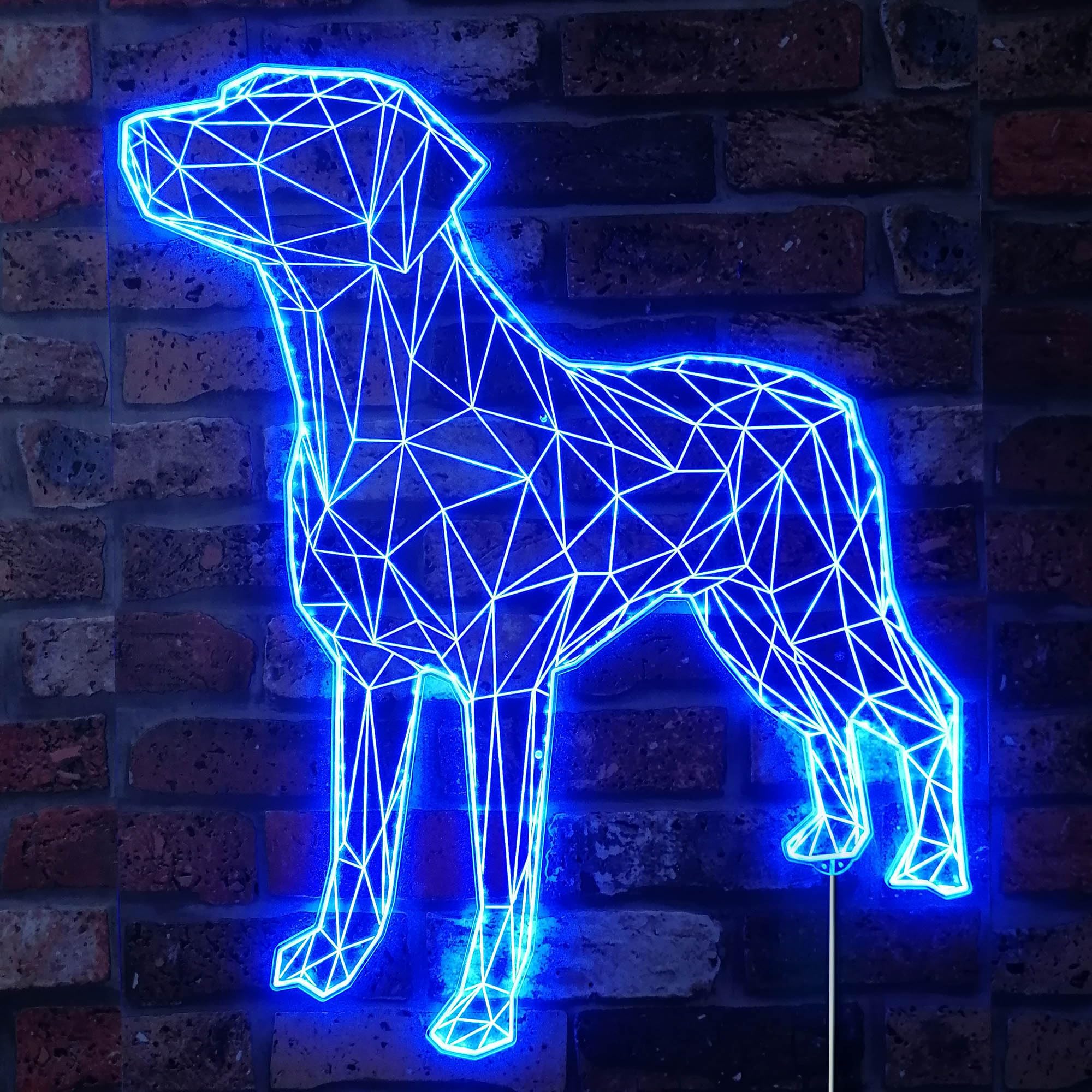 ADVPRO Labrador Retriever Geometric Dog RGB Dynamic Glam LED Sign - Cut-to-Edge Shape - Smart 3D Wall Decoration - Multicolor Dynamic Lighting st06s66-fnd-i0016-c — image 1