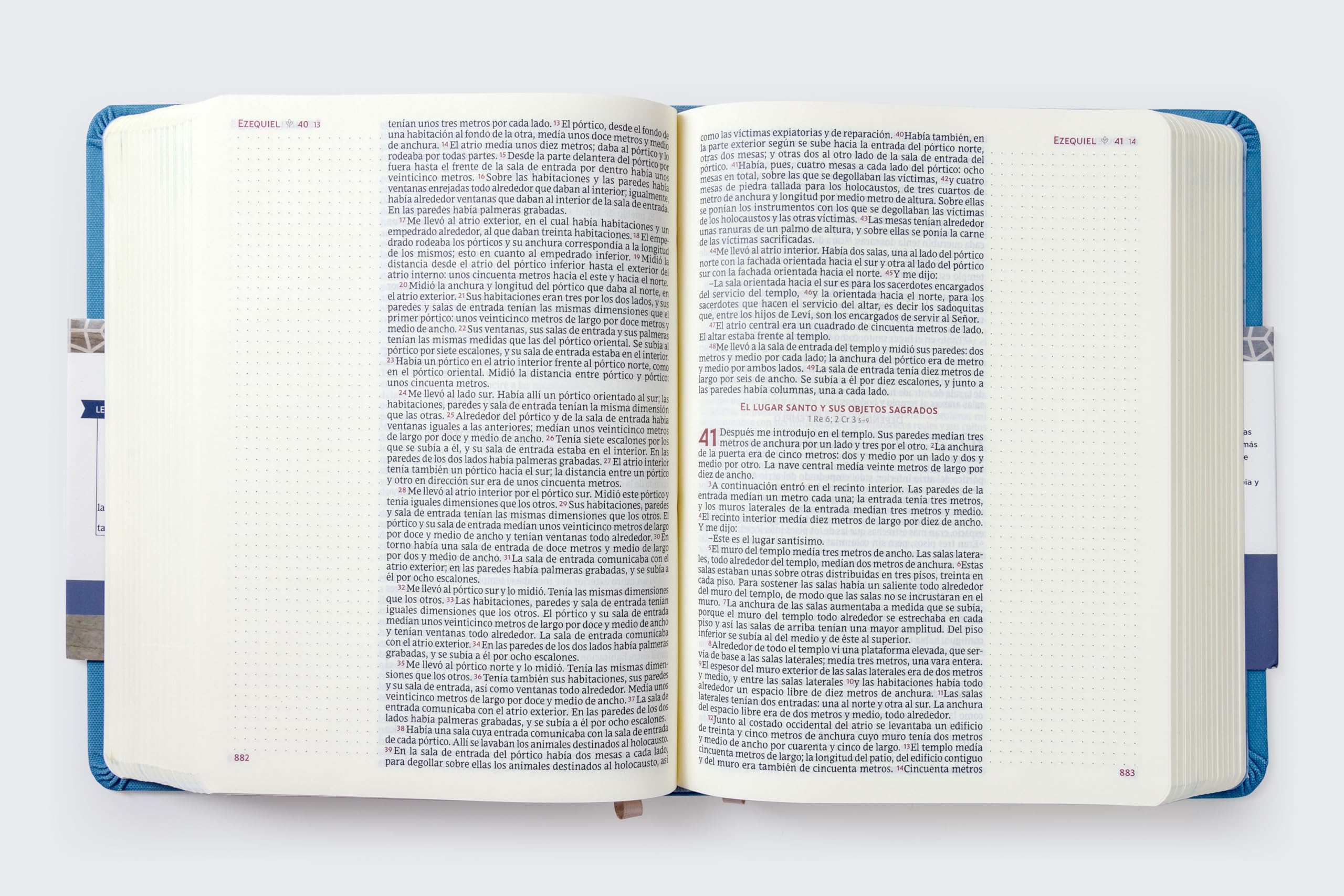 Biblia Católica de apuntes, Tapa dura/tela, Azul, Comfort Print (Spanish Edition)