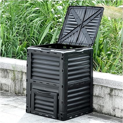 Amazon Co Jp 屋外コンポストビン ガーデン コンポスター 300lコンポスト容器 大容量 廃棄物草コンポストボックス 生ごみコンポストバレル コンポストタ 特大の食品廃棄物 コンポストバレル 自家製有機肥料ごみ箱 Diy 工具 ガーデン