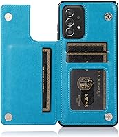 Vista 18 de Phone Case for Samsung Galaxy A52 5G/4G with Tempered Glass Screen Protector and Card Holder Wallet Cover Stand Flip Leather Cell Accessories Glaxay