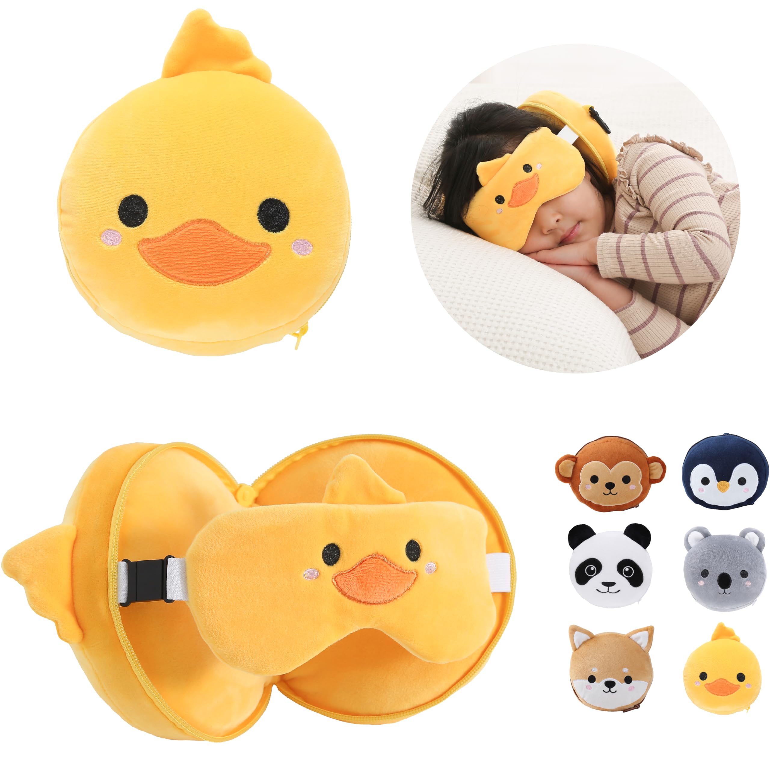 Amazon.com: ecoZen Lifestyle Travel Neck Pillow with Eye Mask