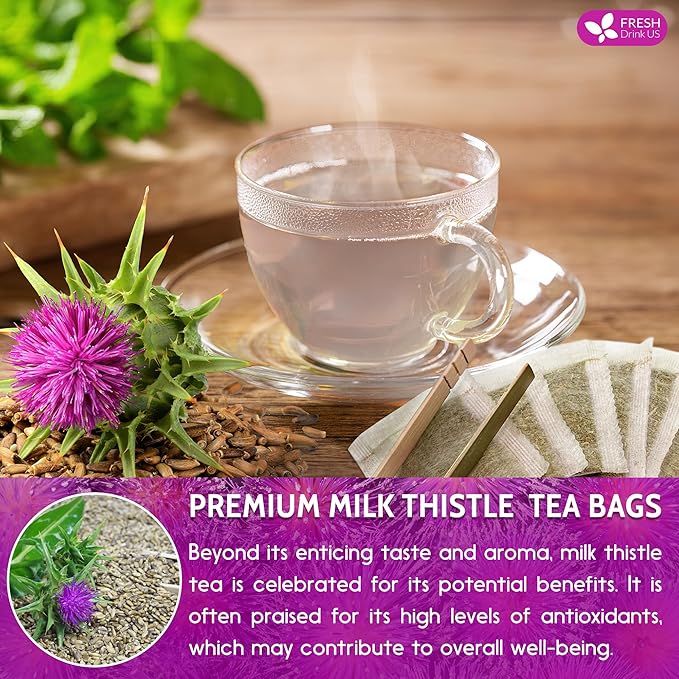 Té de Cardo Mariano 75 Saquitos Natural Puro Sin Azúcar miniatura 9