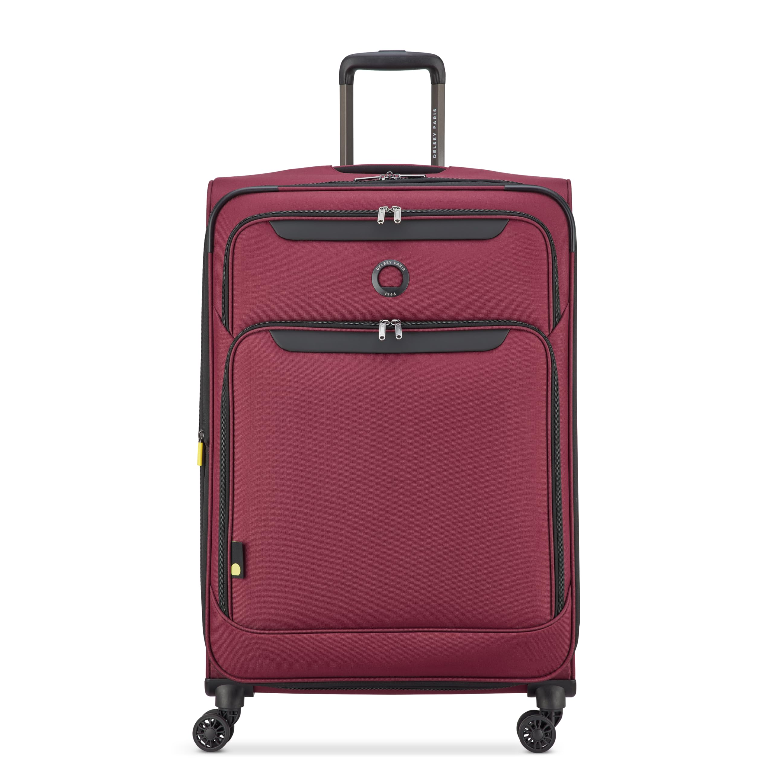 DELSEY PARIS Sky Max 3.0, 28 Inch Checked-Large Luggage, Burgundy