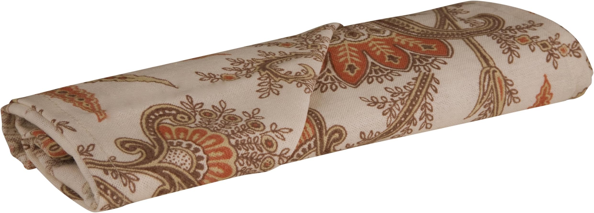 Set of 4 Cloth Napkins -Raymond Waites Table Linen Napkins (Set of 4) - 19 in x 19 in (Beige/Seaweed)