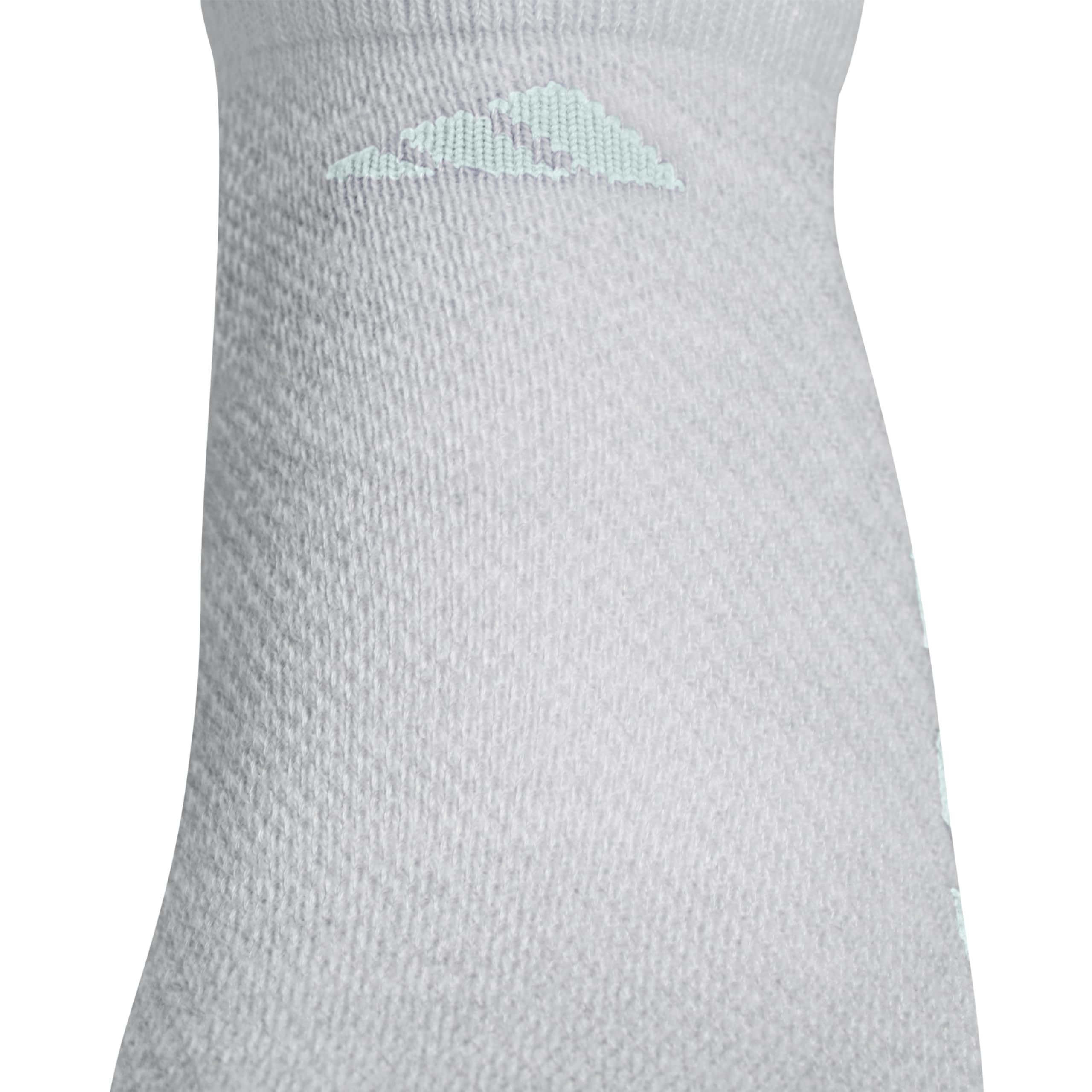 adidas Calzini sportivi imbottiti per ragazzi (6 paia) per bambini, ragazzi e ragazze, resistenti, traspiranti, vestibilità a basso profilo, Cool Light Heather/Grigio/Semi Flash Aqua Blue, L