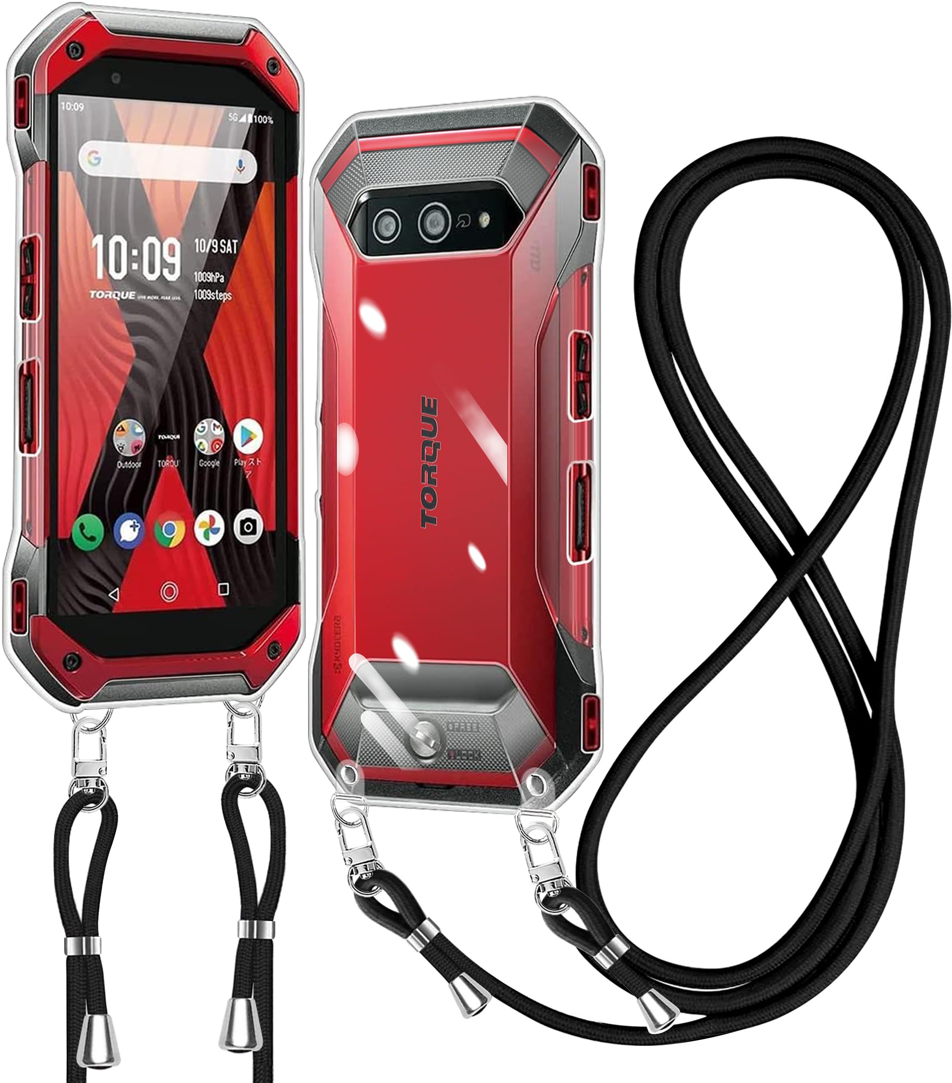 Amazon.co.jp: Kyocera TORQUE 5G KYG01 ケース クリア ショルダー