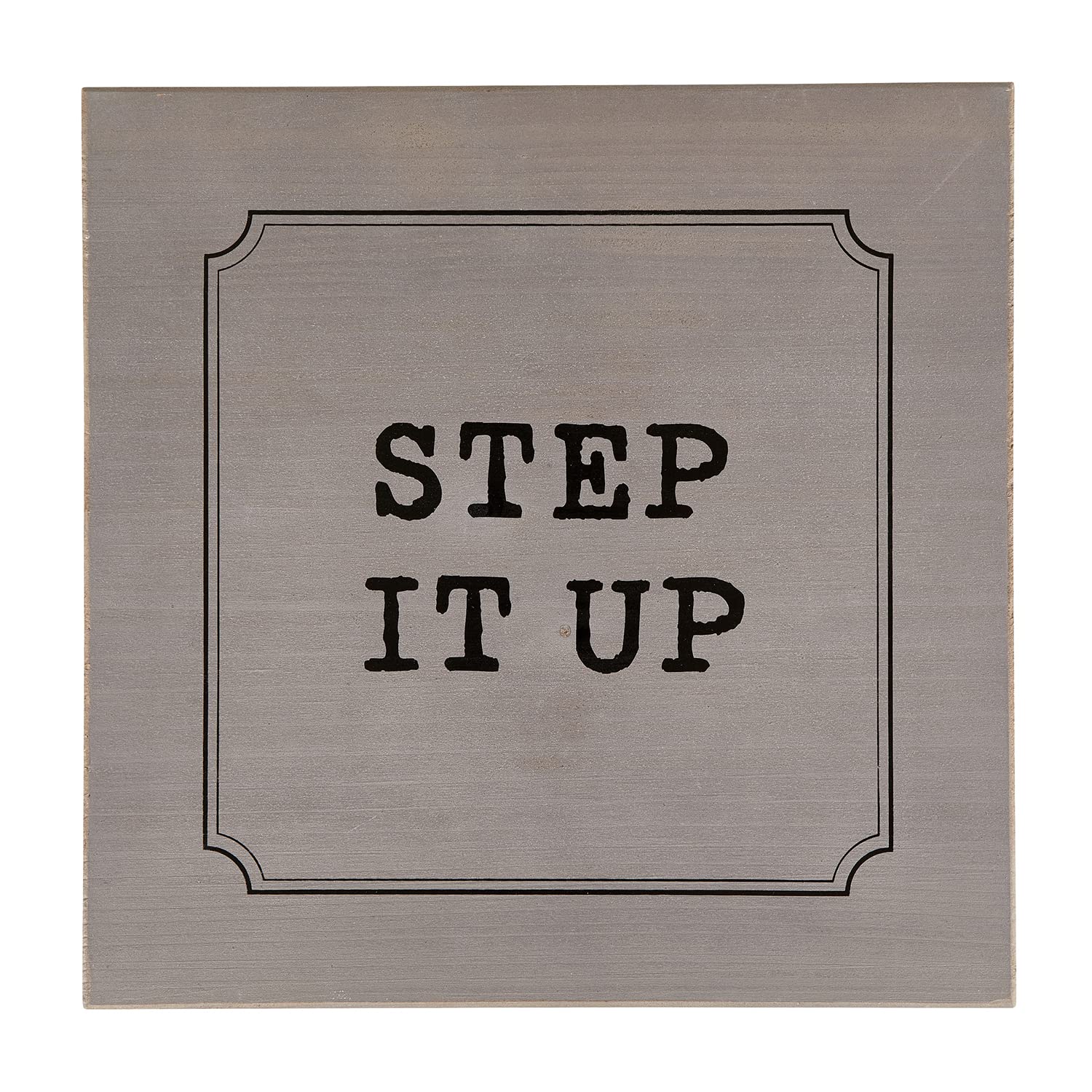 Creative Brands Faithworks - Farmhouse Style Wooden Step Stool, 11 x 11-Inch, Step It Up
