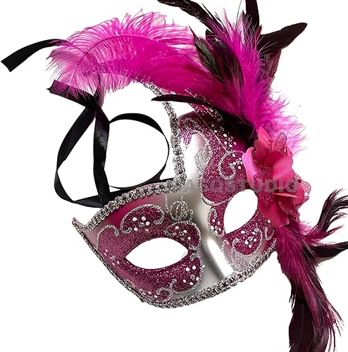 Miniatura 6 de Brocade - Máscara de encaje para mascarada, Mardi Gras, para cumpleaños, graduación, boda, fiesta