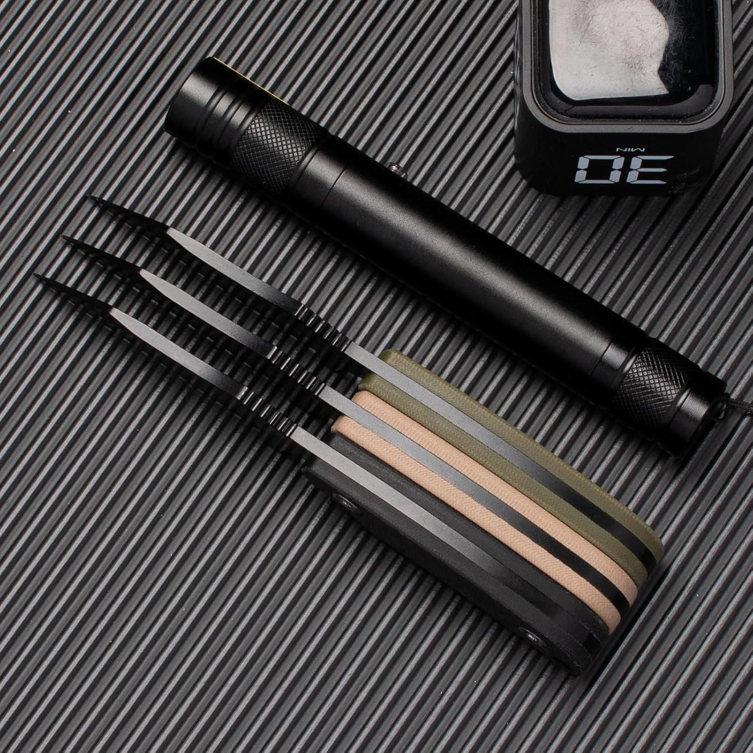 X-WH 5.78" Neck Knife with Kydex Sheath, D2 Steel Stonewashed Wharncliffe Blade with G10 Handle, Fixed Blade Knife for Men - Image 7